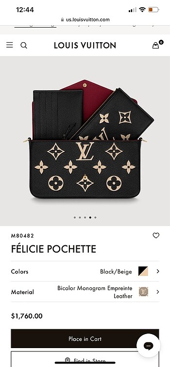 Louis Vuitton Louis vuitton Fèlicie pochette bag