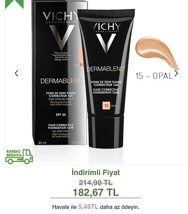 VICHY VICHY Dermablend spf 35 Opal 15