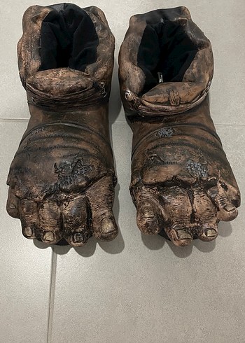 Erkek Dev Ayağı tasarımlı Panduf - Görsel 10