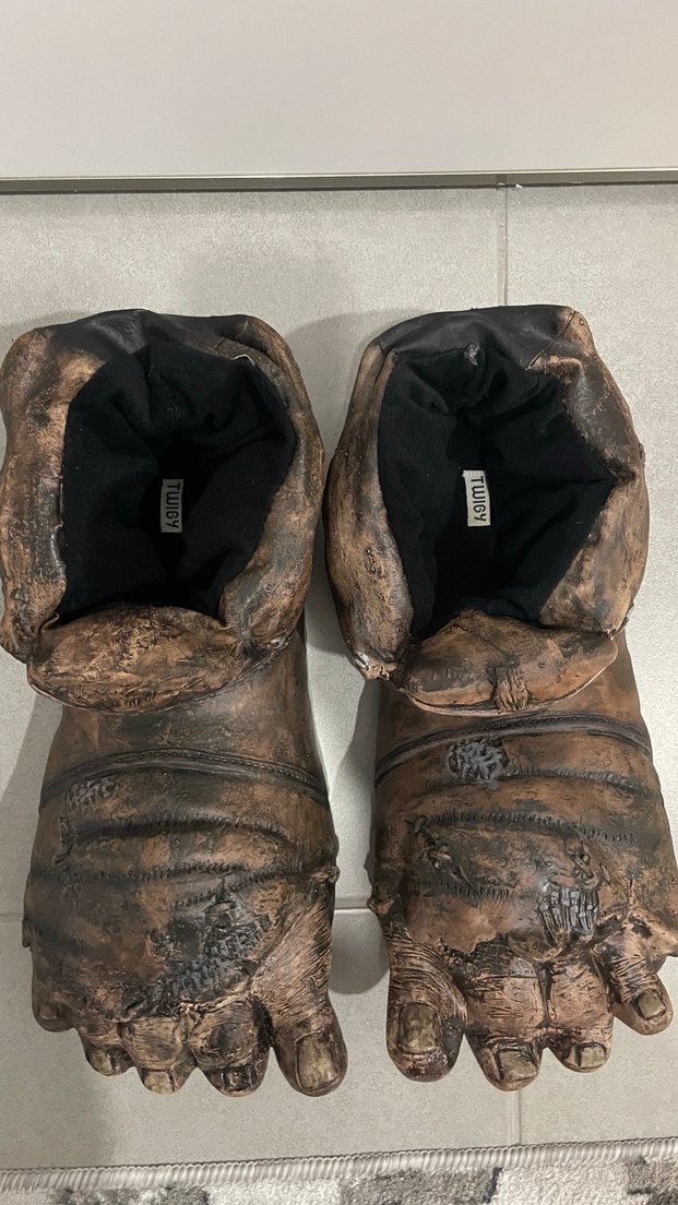 Erkek Dev Ayağı tasarımlı Panduf - Görsel 2