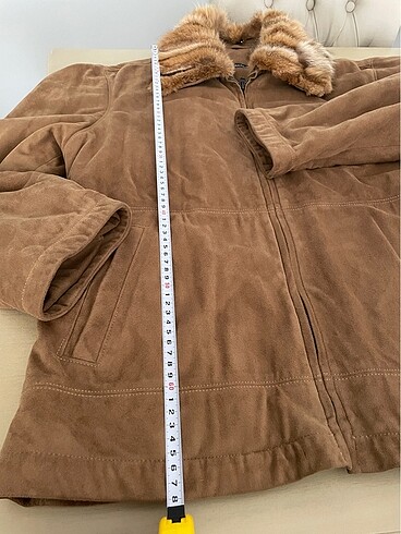 xl Beden Süet görünümlü mont
