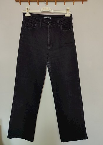 Siyah Regular Fit Kadın Denim Pantolon