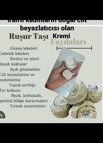 Diğer Cilt beyazlatıcı RUŞUR kremi 30 cc