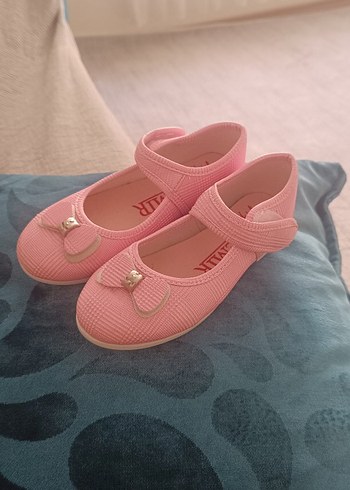 Pembe Tokalı Kız Çocuk Babet Ayakkabı