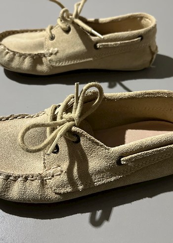 Bej Süet Erkek Çocuk Özel Gün Ayakkabısı - Görsel 4