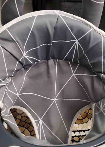 Gri Bebek Yürüteci bebeğim sevmedigi için çok az bindi yeni gibi - Görsel 5