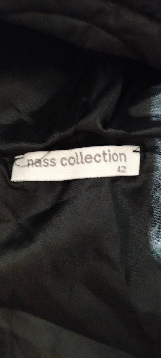 Düğmeli Siyah Kadın Kışlık Biker Ceket - Görsel 2