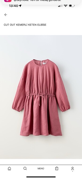 Zara keten elbise