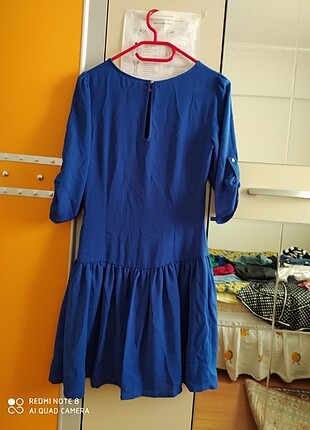 s Beden mavi Renk Bayan elbise çok iyi durumda 