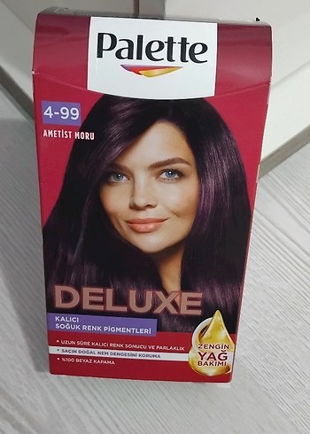 Palette Deluxe Kalıcı Saç Boyası 4-99 Ametist Moru ( 2 paket)