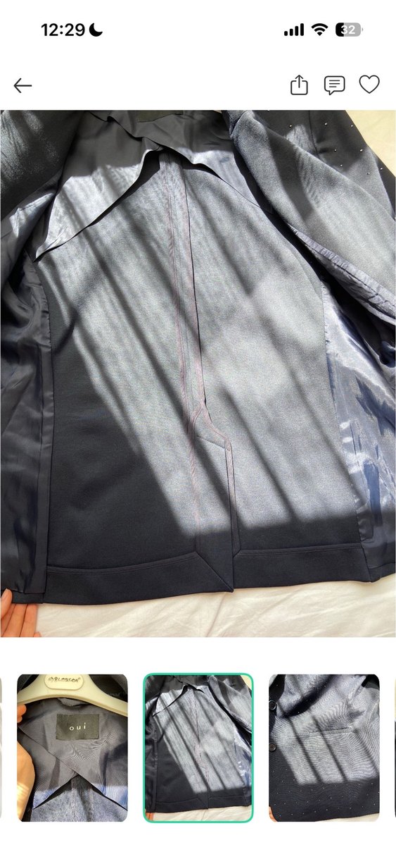 lacivert taşlı  Blazer Ceket — görsel 4/6