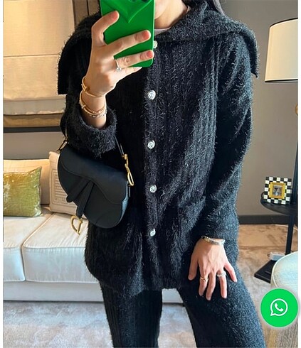 Lavinia Couture denizci yaka hırka siyah 42 44
