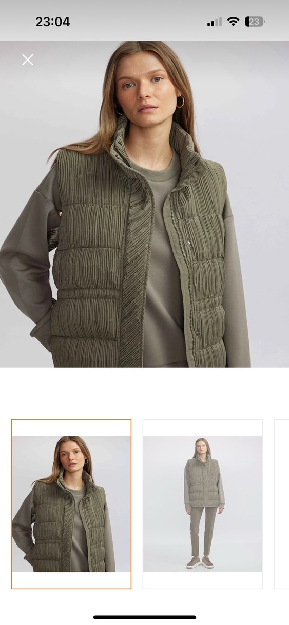 İpekyol Yeşil Kadın Pilili Yelek - Görsel 3