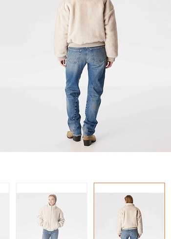 Twist Bej Kadın Yüksek Yakalı Peluş Mont - Görsel 5