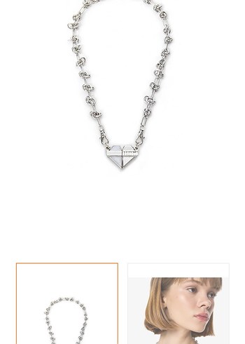 Twist Zincir Detaylı Midi Boy Kadın Kolye - Görsel 2