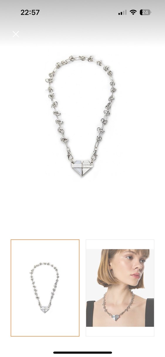 Twist Zincir Detaylı Midi Boy Kadın Kolye - Görsel 2