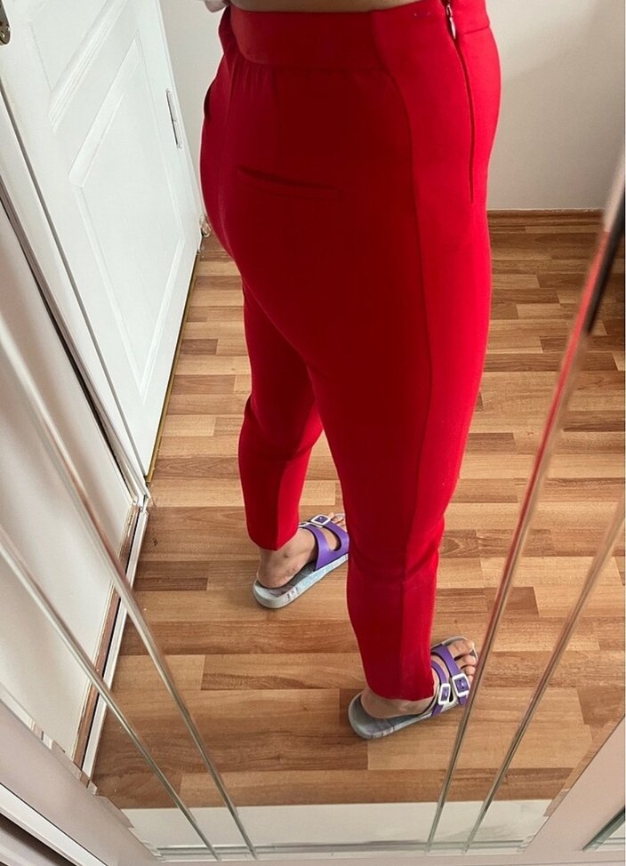 İpekyol kırmızı pantolon - Görsel 3