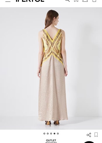 İpekyol Desen Mix Uzun Elbise - Görsel 4