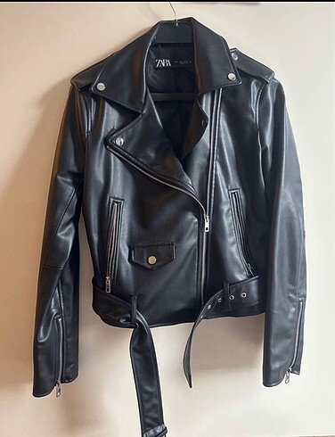 Zara Zara suni deri biker ceket