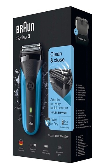 BRAUN S3 310S sıfır kutulu faturalı