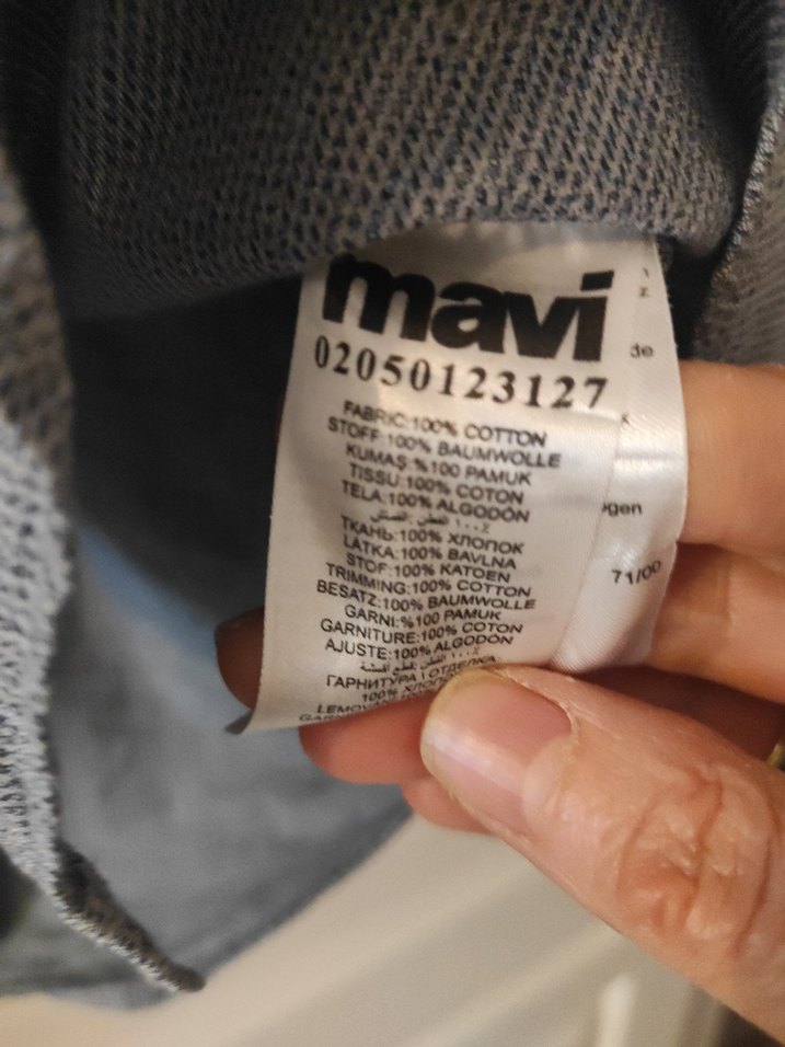 Gri Keten Erkek Gömlek Uzun Kollu - Görsel 4