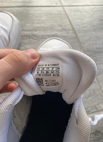 38,5 Beden Adidas orijinal