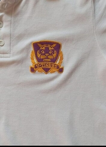 m Beden beyaz Renk Uğur okulları polo yaka tshirt