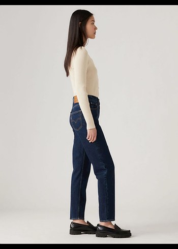 xs Beden lacivert Renk Levis Kadın Koyu Lacivert mom jean