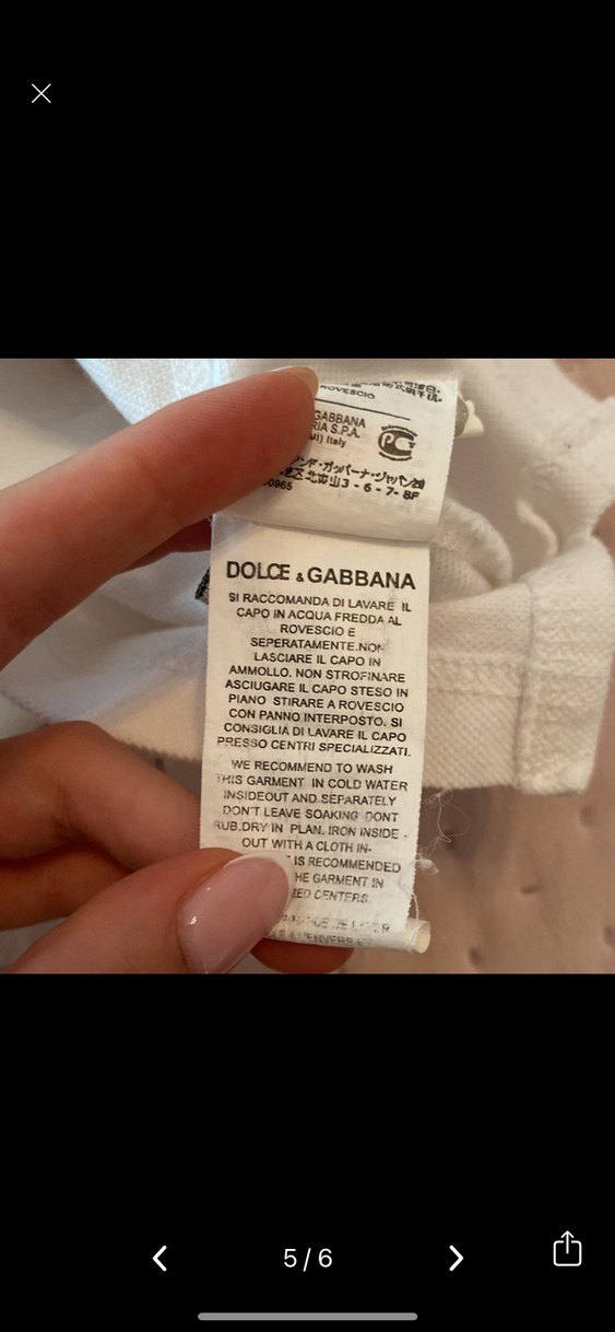 ORJINAL DOLCE GABBANA Polo Tişört - Görsel 5