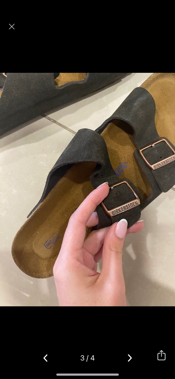 BIRKENSTOCK ARIZONA KAHVERENGI ERKEK TERLIK ORJINAL - Görsel 3