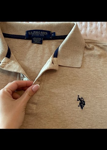 Bej Kısa Kollu Polo Tişört - Görsel 2