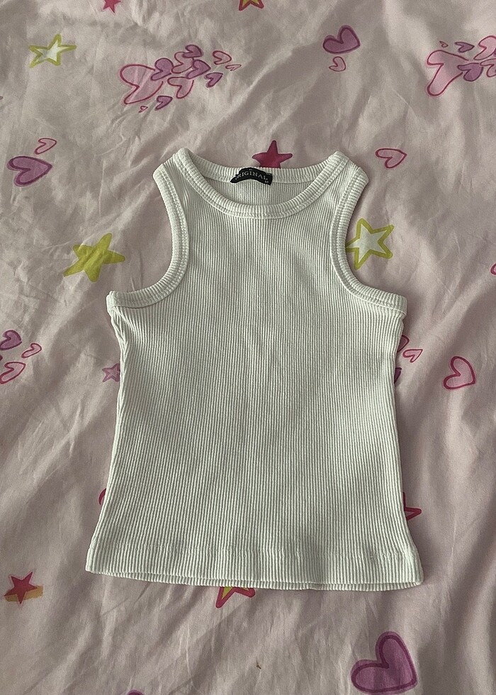 Beyaz halter yaka atlet - Görsel 2