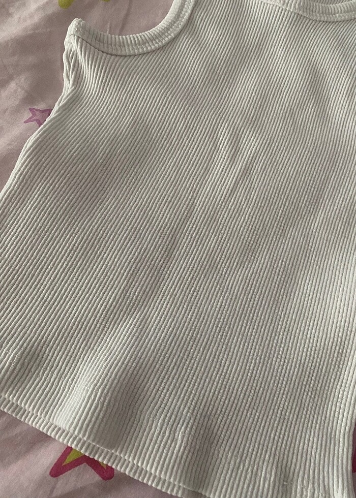 Beyaz halter yaka atlet - Görsel 4