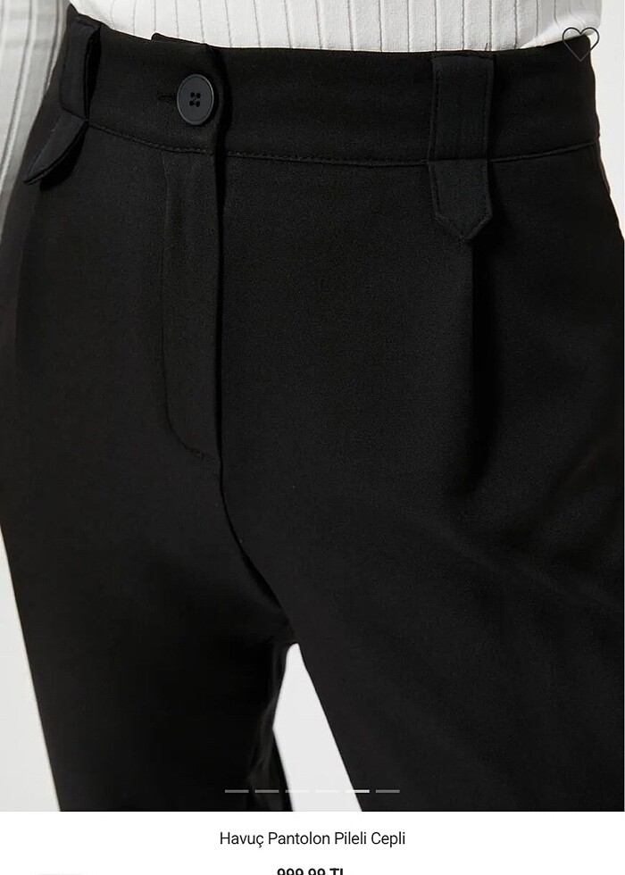 Koton yüksek bel havuç kumaş pantolon - Görsel 4