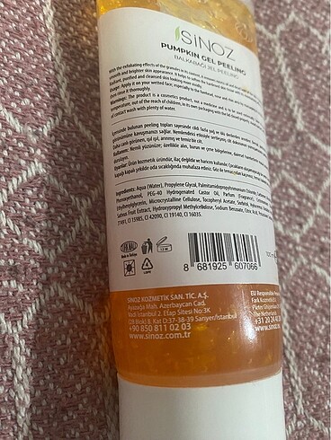 Sinoz pumpkin gel peeling - Görsel 5