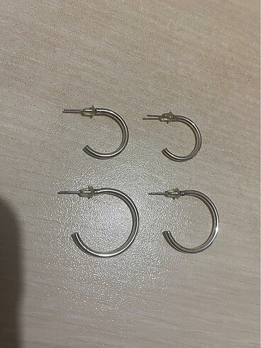 2 çift halka küpe - Görsel 3