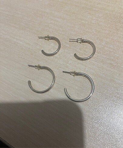 2 çift halka küpe - Görsel 4