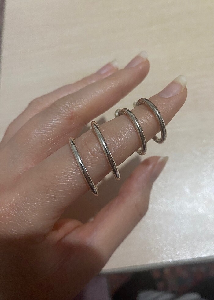 2 çift halka küpe - Görsel 2