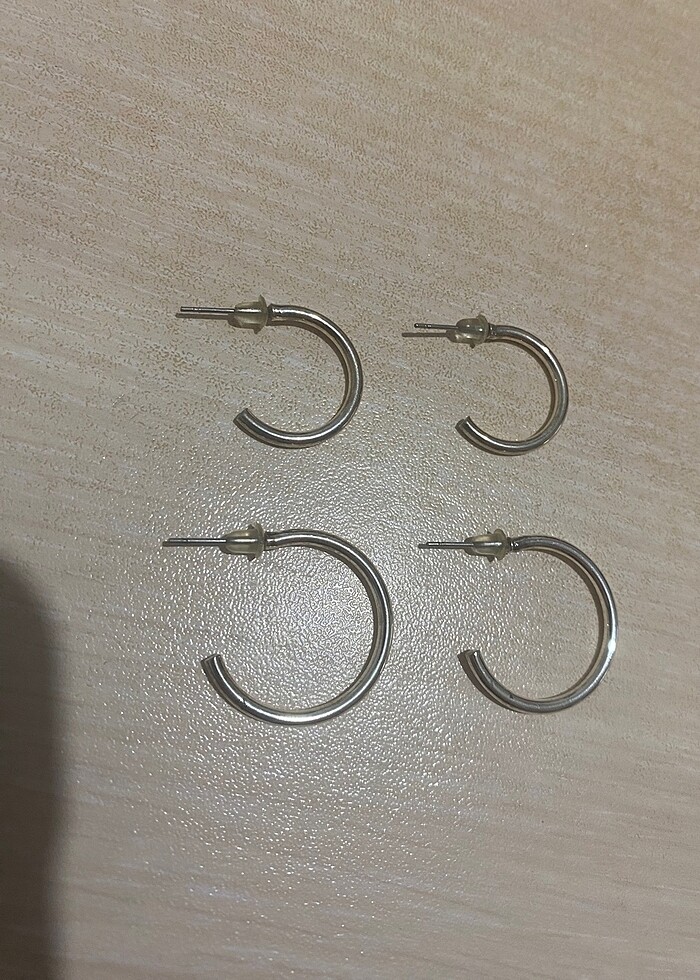 2 çift halka küpe - Görsel 3