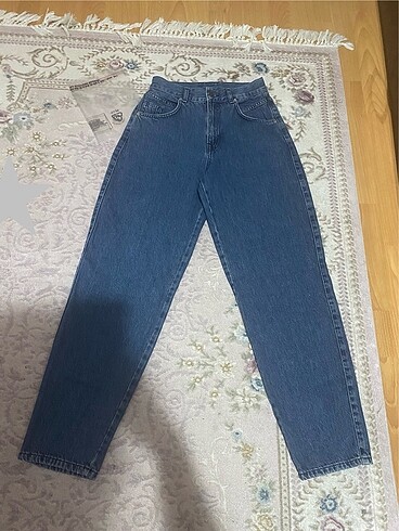 Pull&bear yüksek bel lacivert jean - Görsel 2