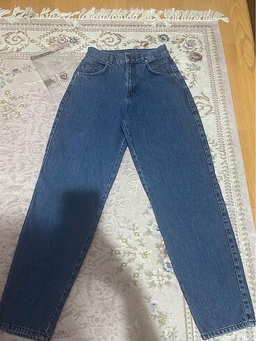 Pull&bear yüksek bel lacivert jean - Görsel 3