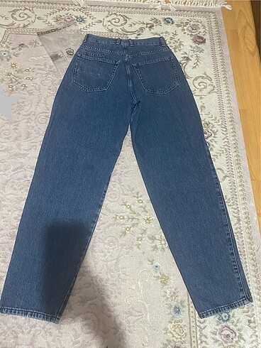 Pull&bear yüksek bel lacivert jean - Görsel 6