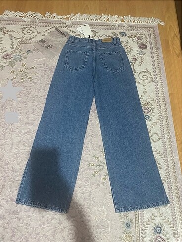 Ginatricot yüksek bel jean paçaları yırtmaçlı kot pantolon - Görsel 7