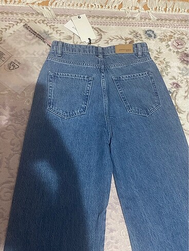 Ginatricot yüksek bel jean paçaları yırtmaçlı kot pantolon - Görsel 8