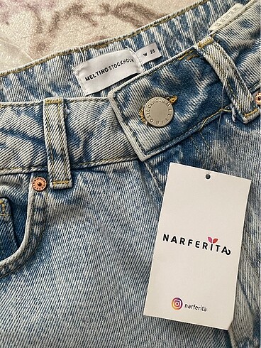 Melting stockholm yüksek bel jean - Görsel 5