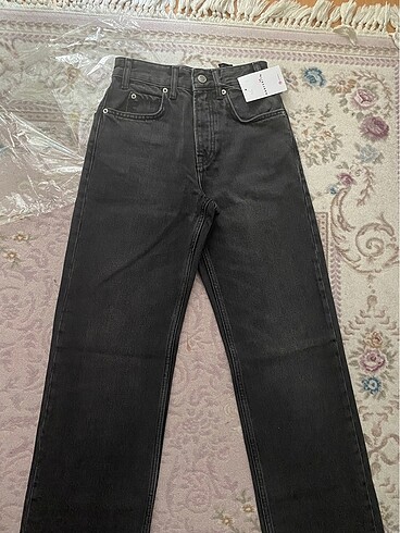 Zara yüksek bel füme jean - Görsel 5