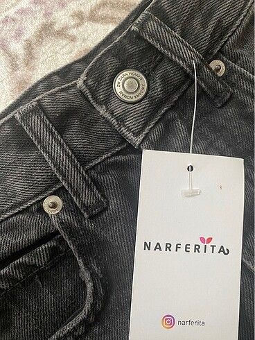 Zara yüksek bel füme jean - Görsel 6