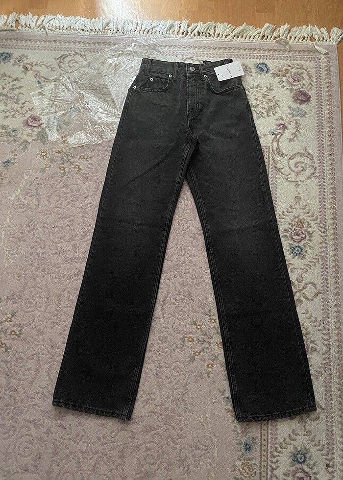 Zara yüksek bel füme jean - Görsel 2