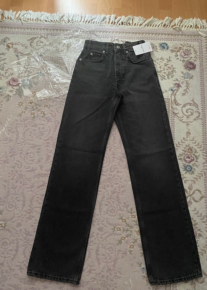 Zara yüksek bel füme jean - Görsel 3