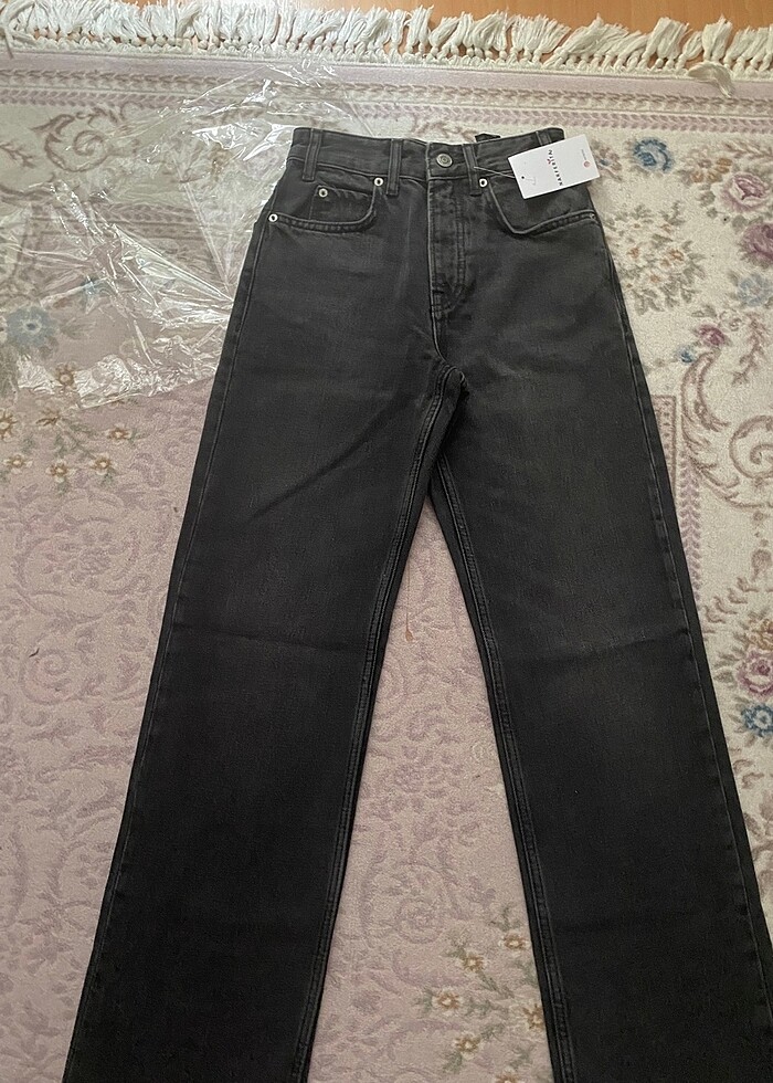 Zara yüksek bel füme jean - Görsel 4